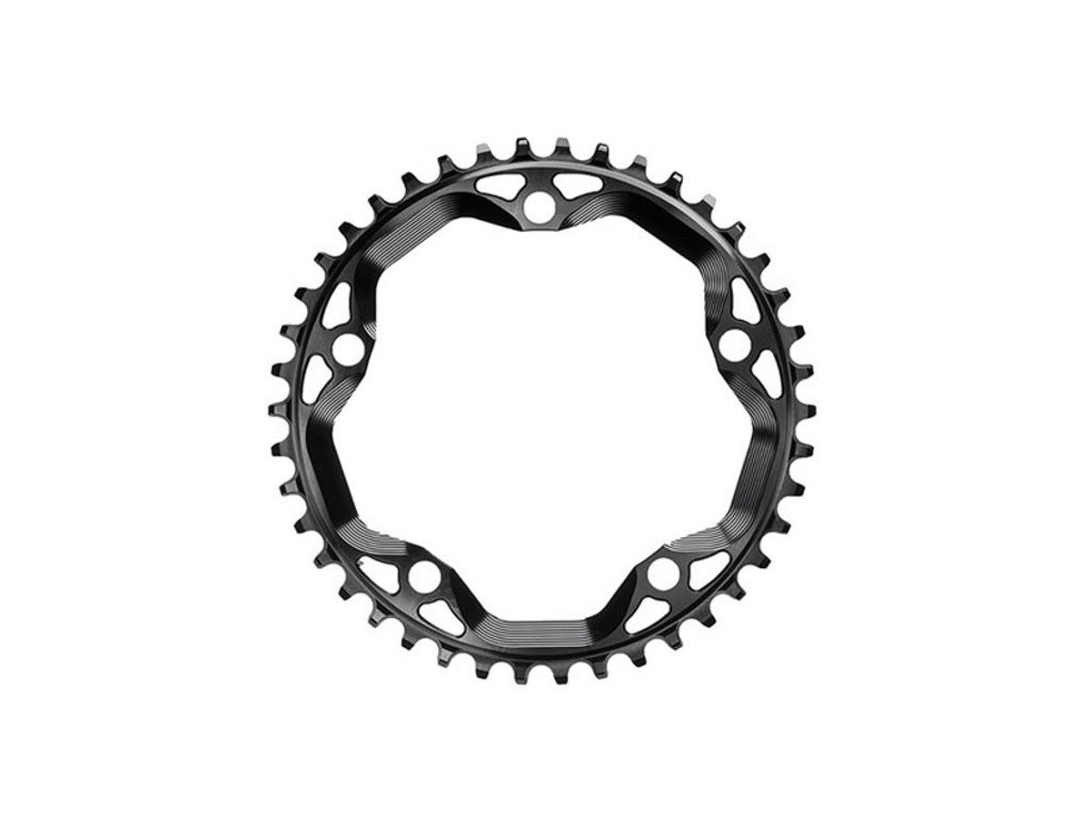 absoluteBLACK Rund klinge - Singlespeed - 5 huller - ø110 mm - 38T - Sort