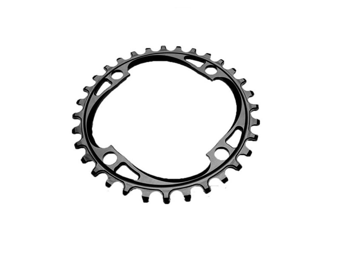 absoluteBLACK Rund klinge - SRAM - Singlespeed - ø104 mm - 38T - Sort