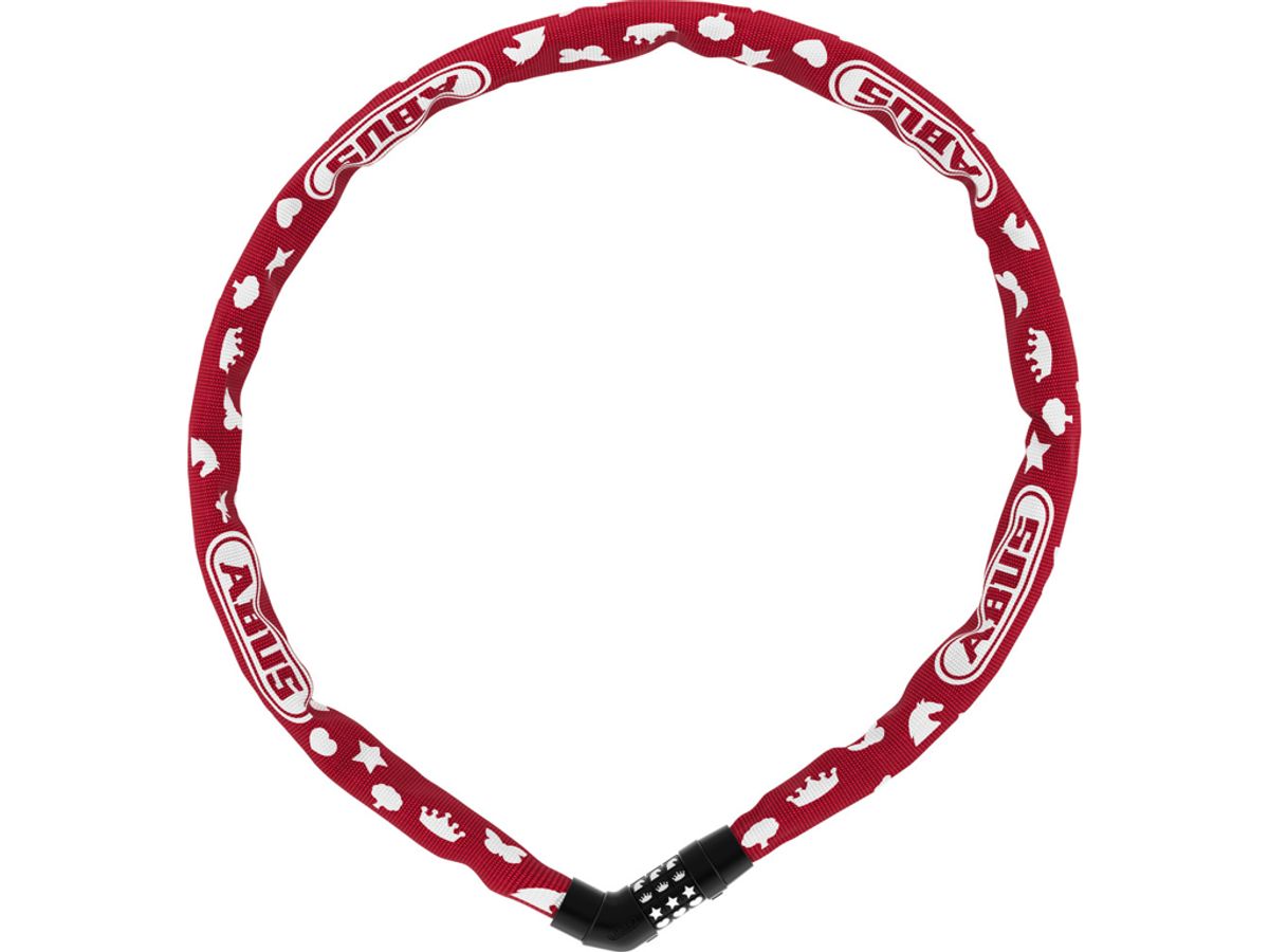 Abus 4804C Steel-O-Chain - Kædelås - 75cm - Red symbols