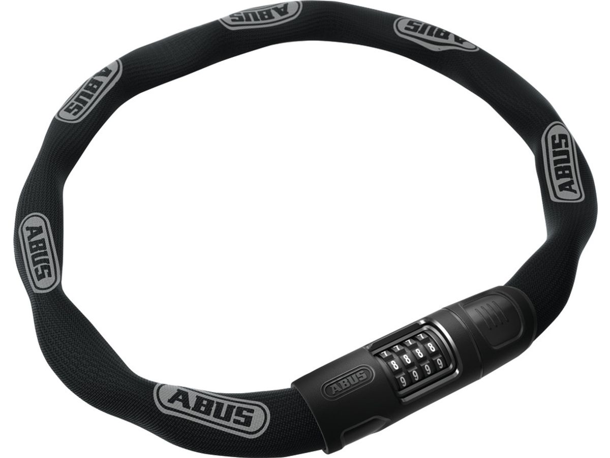 Abus 8808C - Kædelås med talkombination - 110 cm - Sort