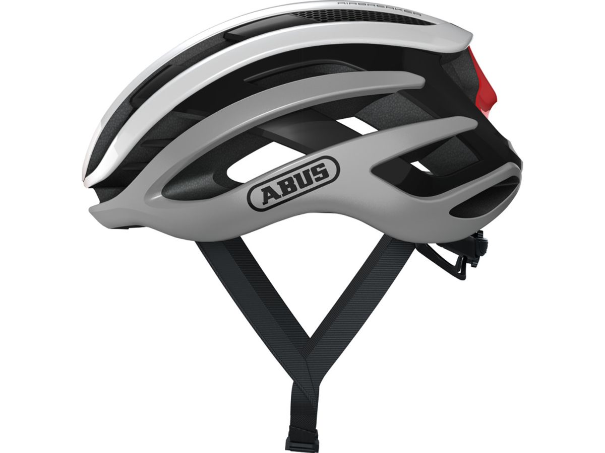 Abus AirBreaker - Cykelhjelm - Silver white - Str. S