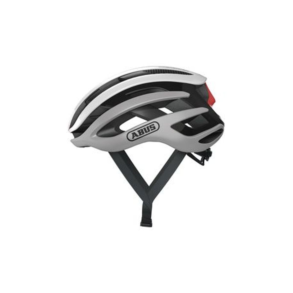 Abus airbreaker silver white cykelhjelm