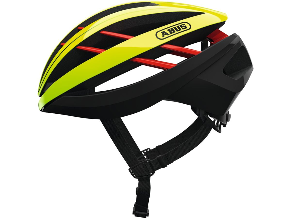 Abus Aventor - Cykelhjelm - Neon gul - Str. S