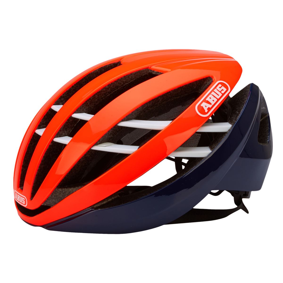 Abus Aventor - Cykelhjelm - Orange/sort - Str. 51-55cm