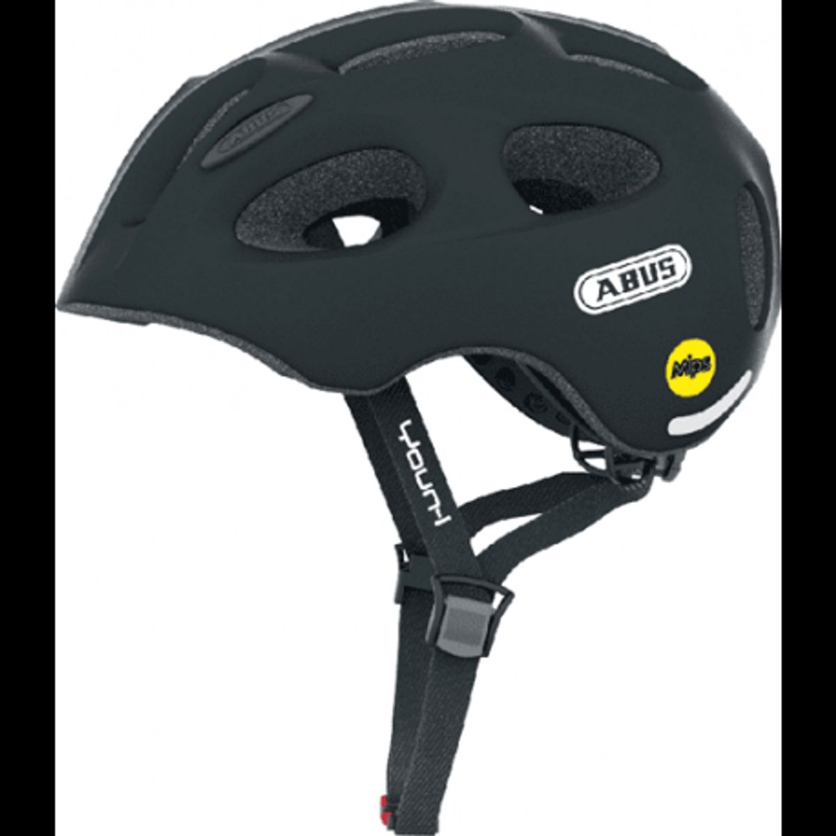 Abus Black Youn-I MIPS juniorhjelm