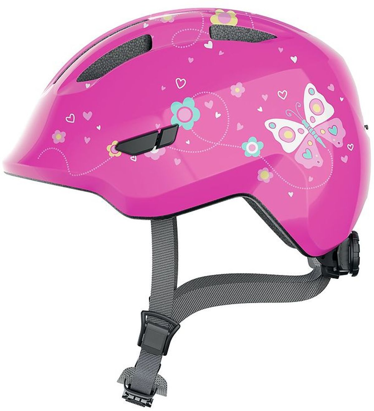 Abus Cykelhjelm - Smiley 3.0 - Pink Butterfly