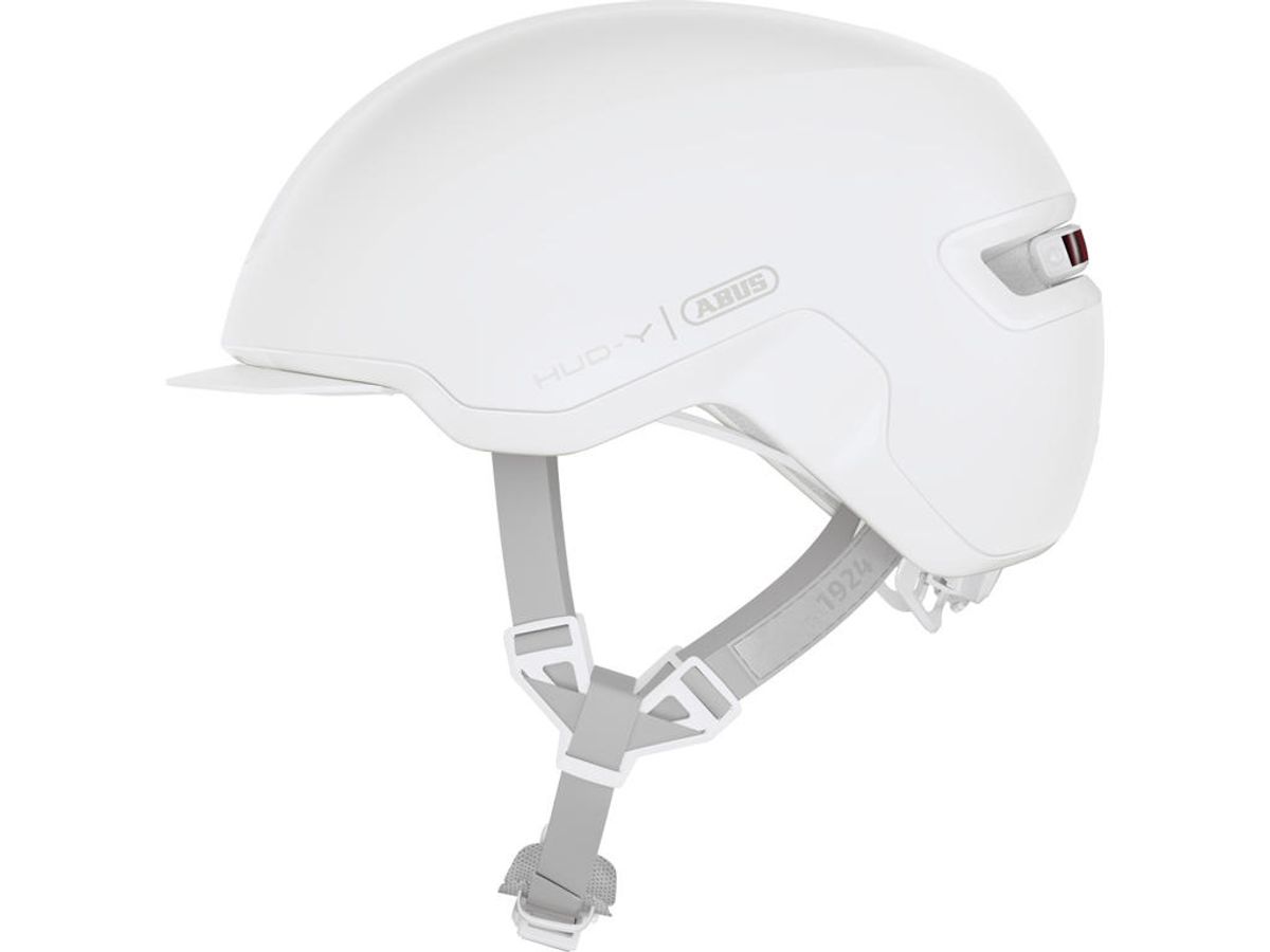 Abus Hud-Y - Cykelhjelm - Pure white - Str. M