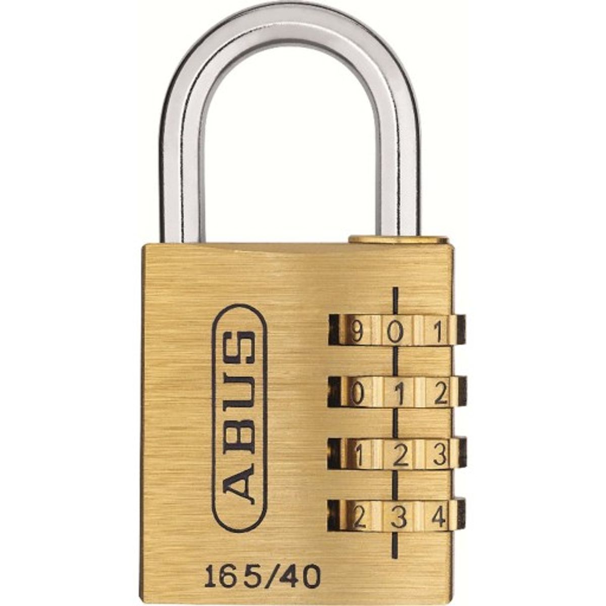 Abus kodelås i messing 165/40