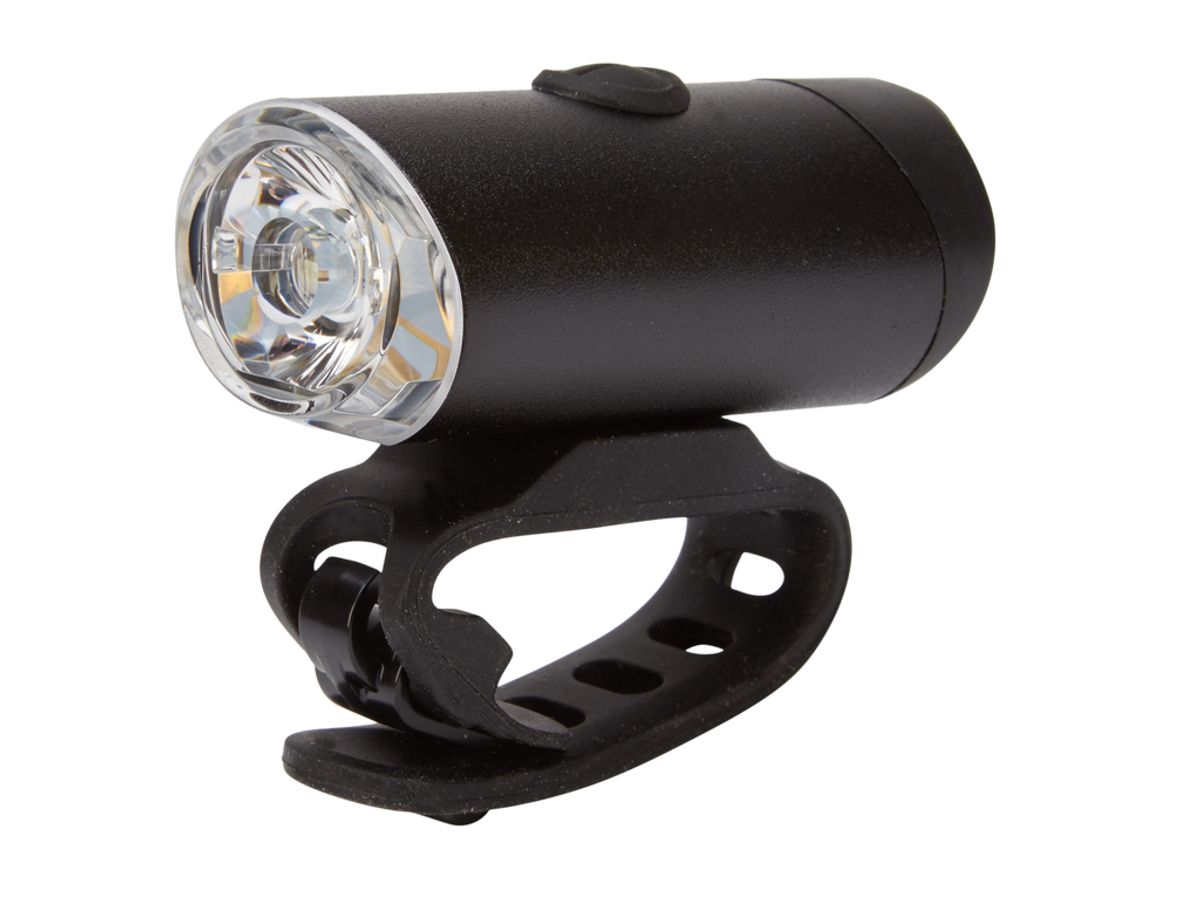 Abus Libra forlygte - 300 Lumen - Opladelig - Sort