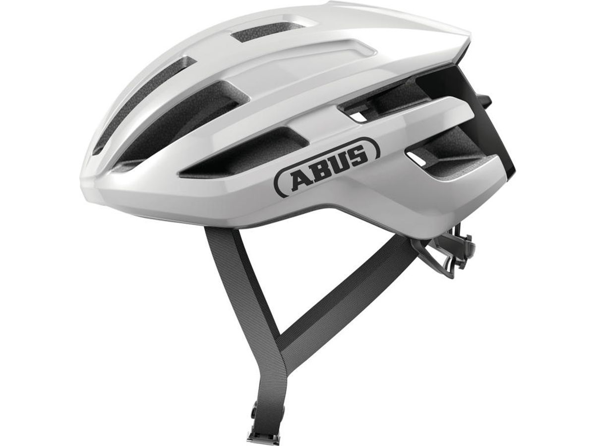 Abus PowerDome - Cykelhjelm - Shiny white - Str. L