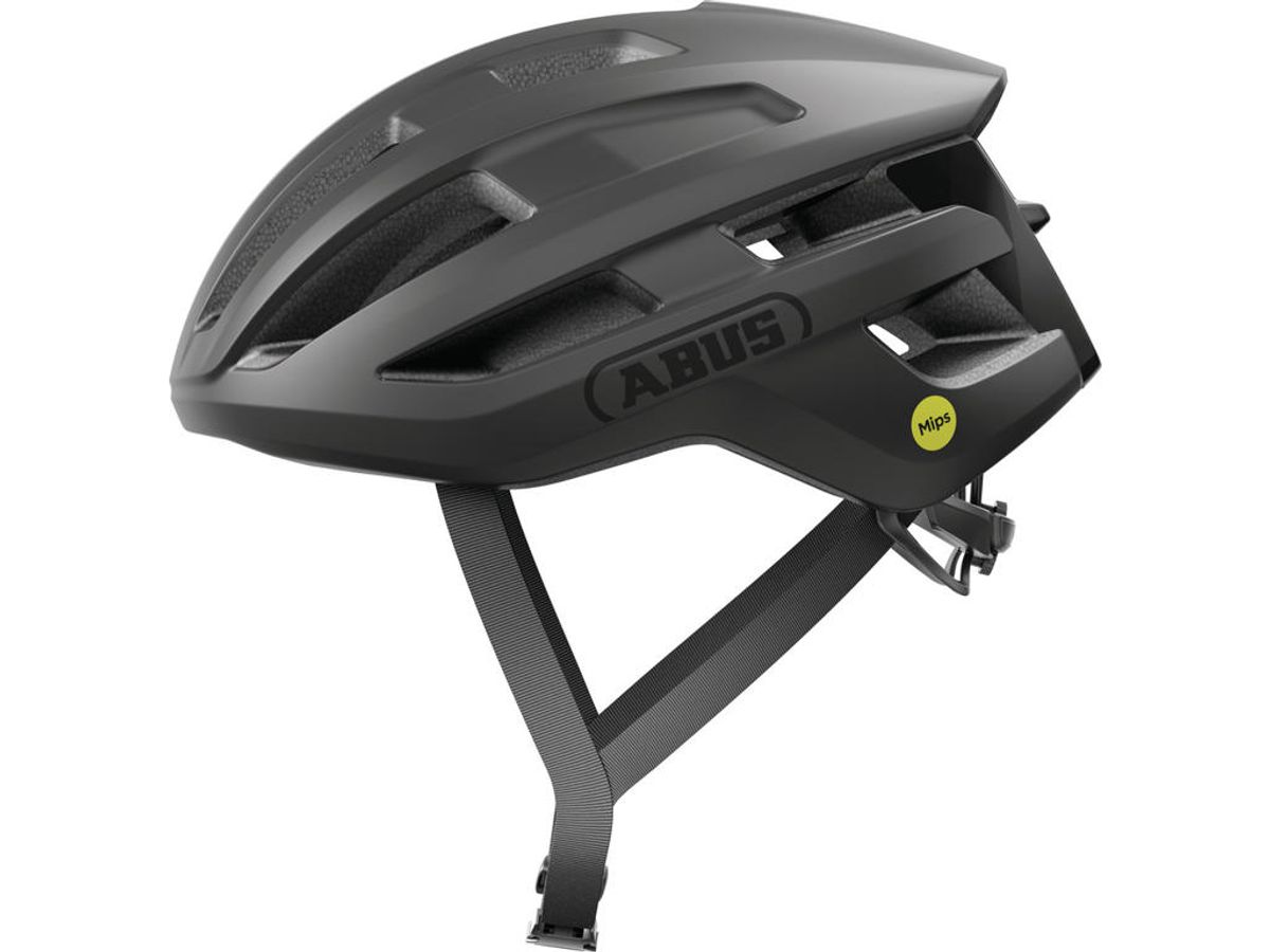 Abus PowerDome MIPS - Cykelhjelm - Mat sort - Str. M