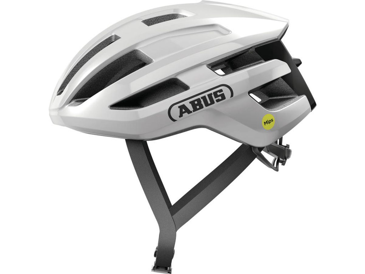 Abus PowerDome MIPS - Cykelhjelm - Shiny white - Str. L