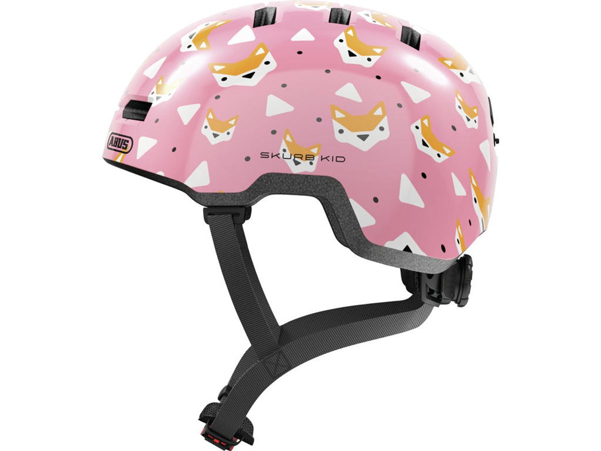 Abus Skurb Kid - Cykelhjelm til børn - Str. 45-50 cm - Rose foxes