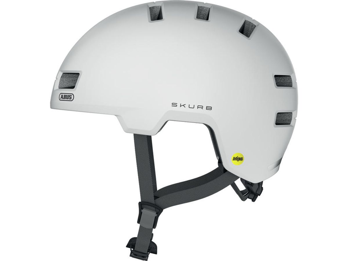 Abus Skurb MIPS - Cykelhjelm - Polar white - Str. S