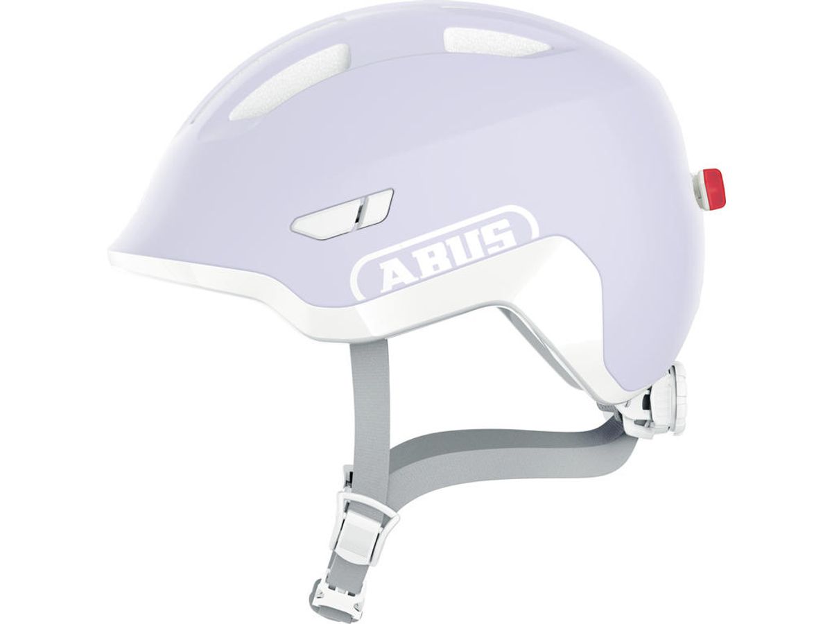 Abus Smiley 3.0 LED - Cykelhjelm til børn - Pure lavender - Str. S