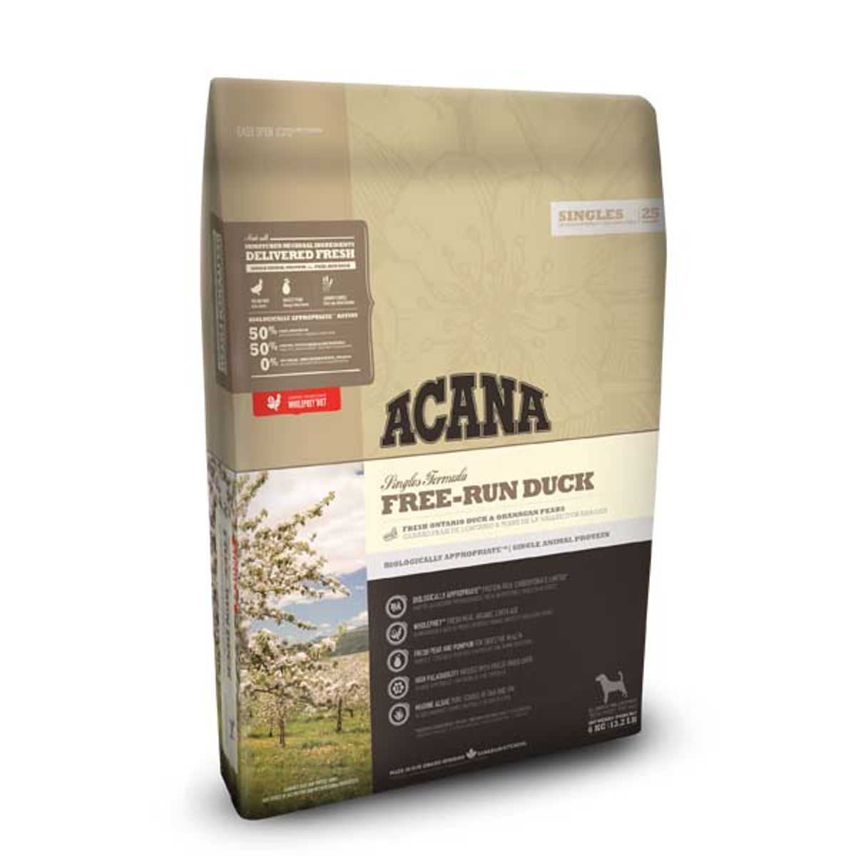 ACANA hundefoder Free run Duck 6kg