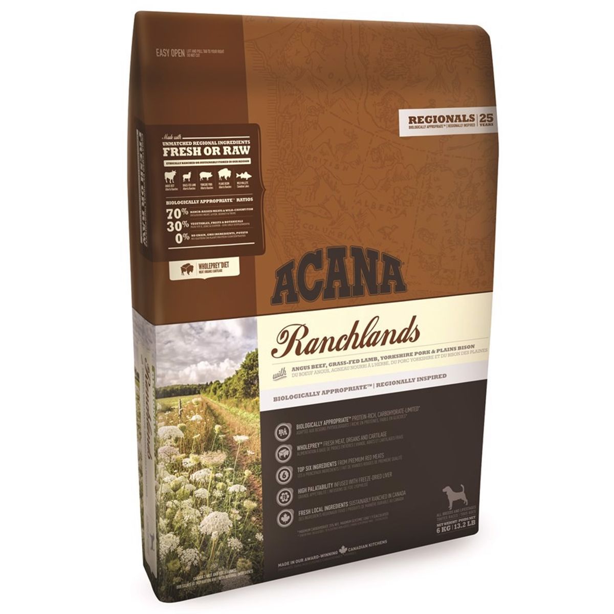 Acana Ranchlands hundefoder, 11.4 kg