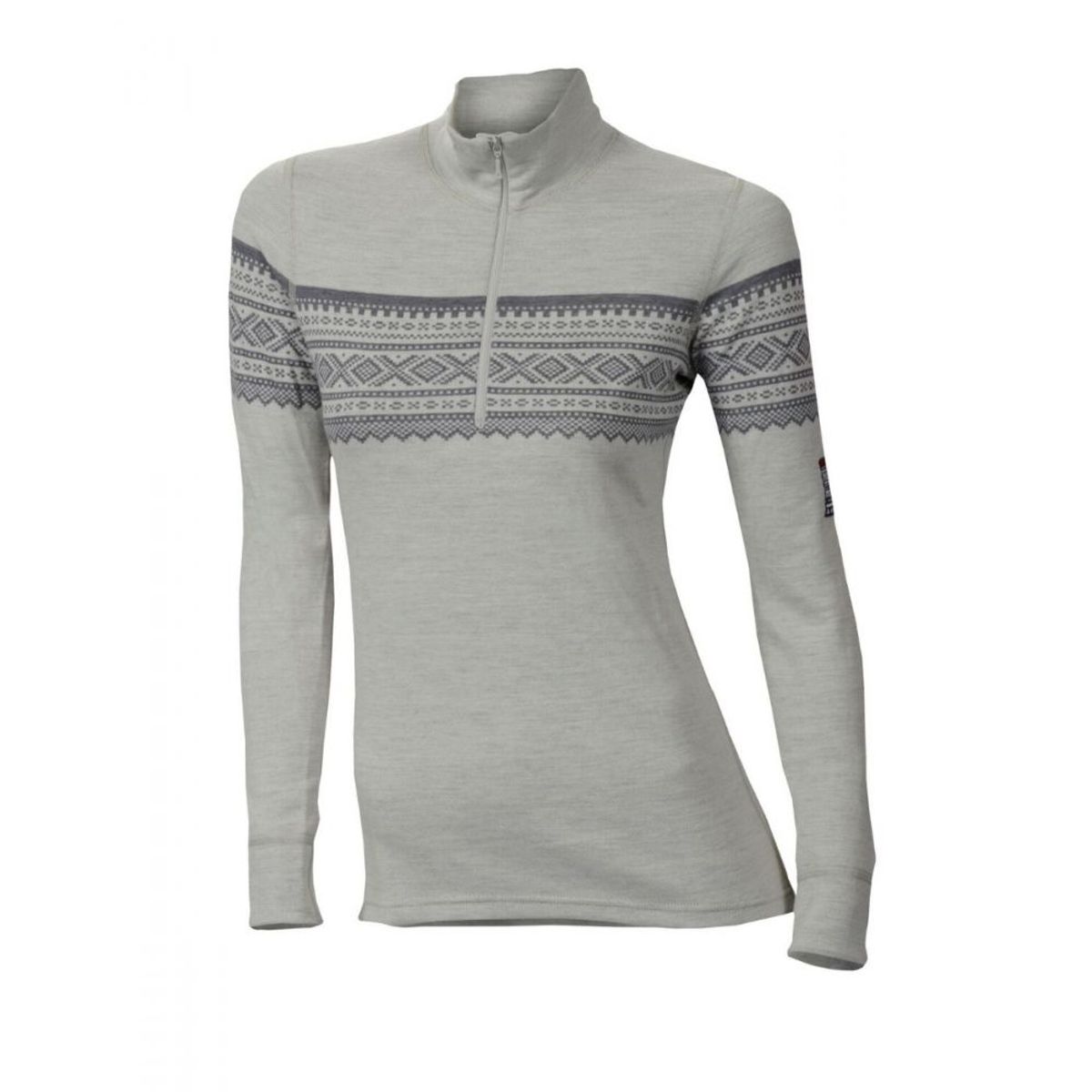 Aclima DesignWool Marius Mock Neck Woman - Gråfjell - M/L