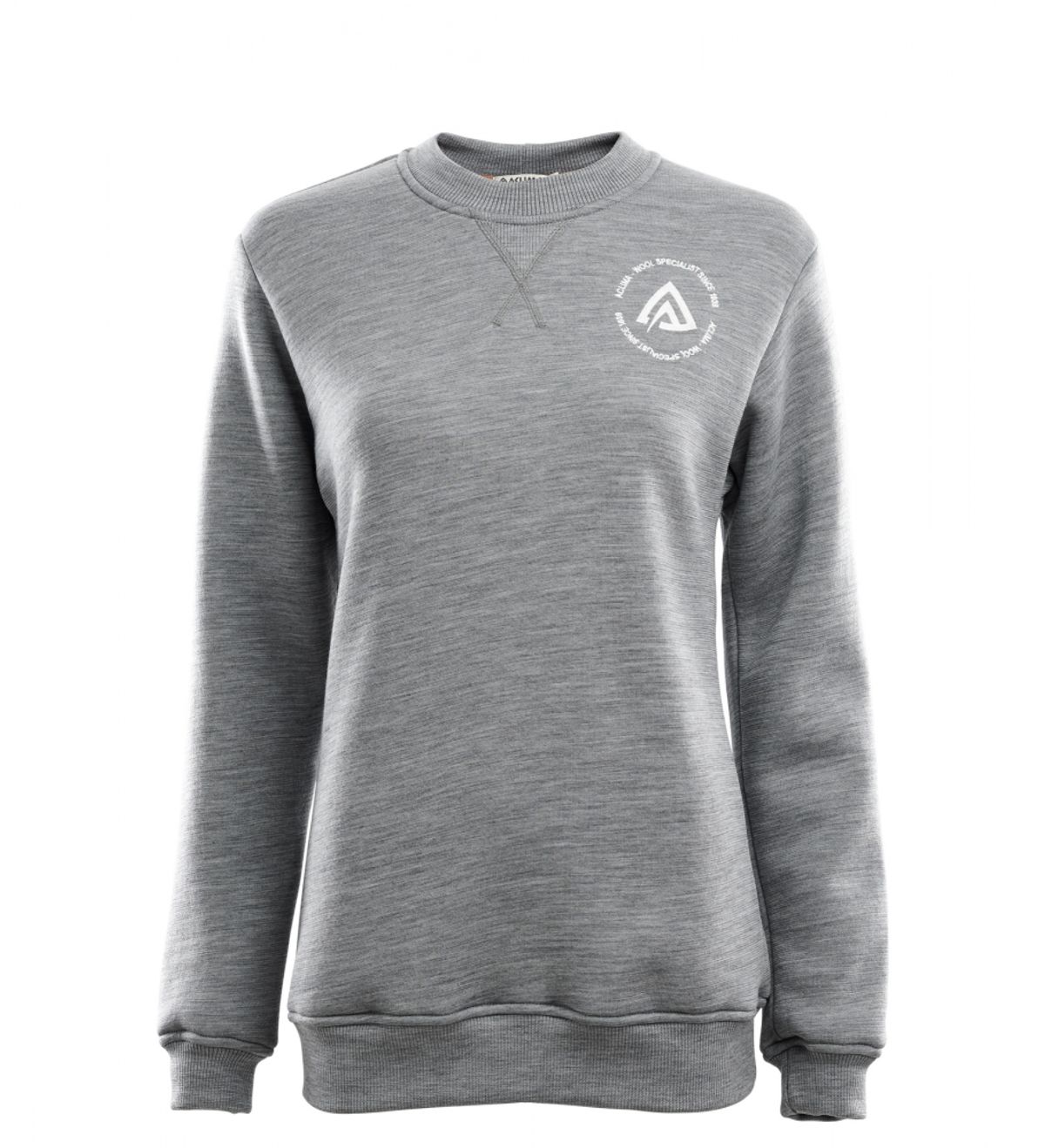 Aclima FleeceWool Crew Neck Woman - Grey Melange - L