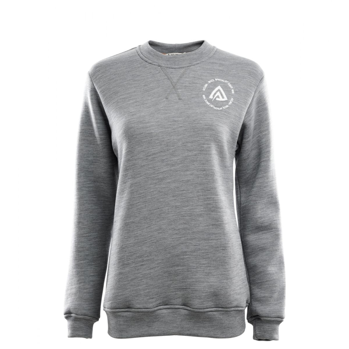 Aclima FleeceWool Crew Neck Woman - Grey Melange - S