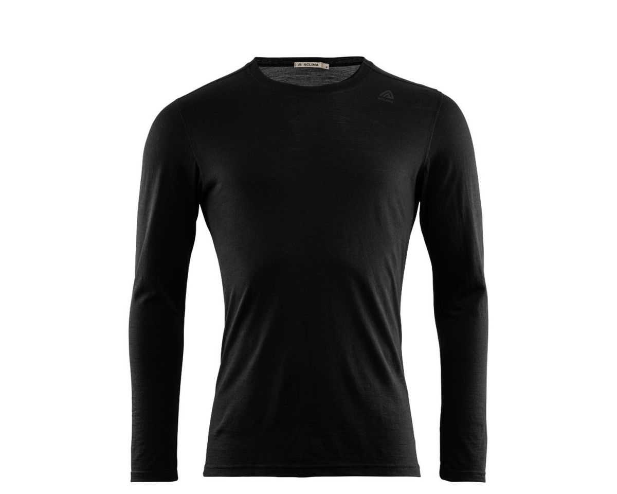 Aclima Herre LightWool L/S Undershirt Black XL