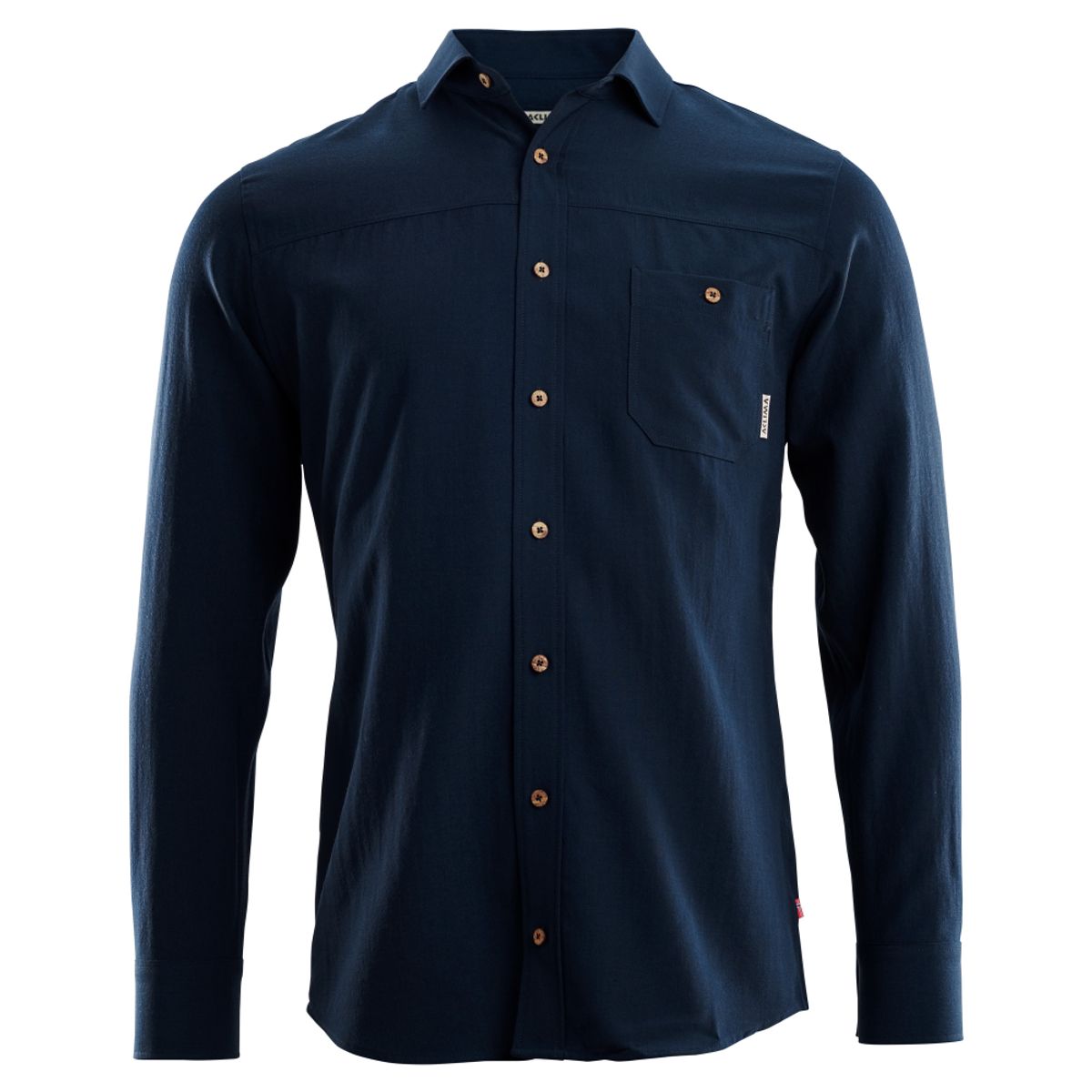 Aclima Leisurewool Woven Wool Shirt Man Navy Blazer - M