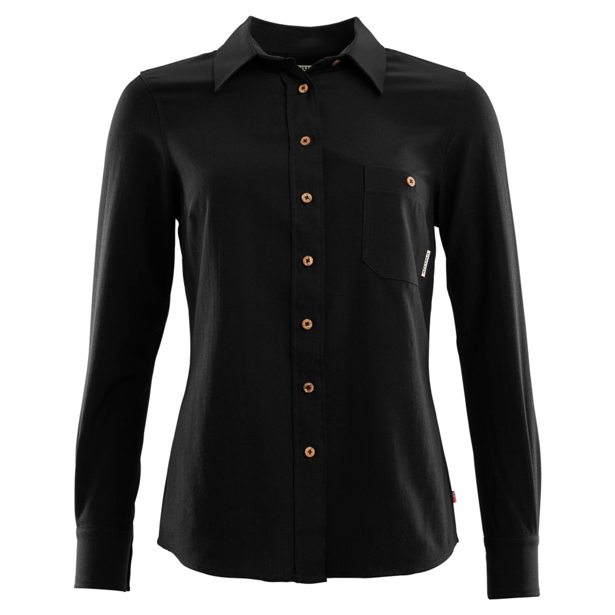 Aclima Leisurewool Woven Wool Shirt Woman Jet Black - L