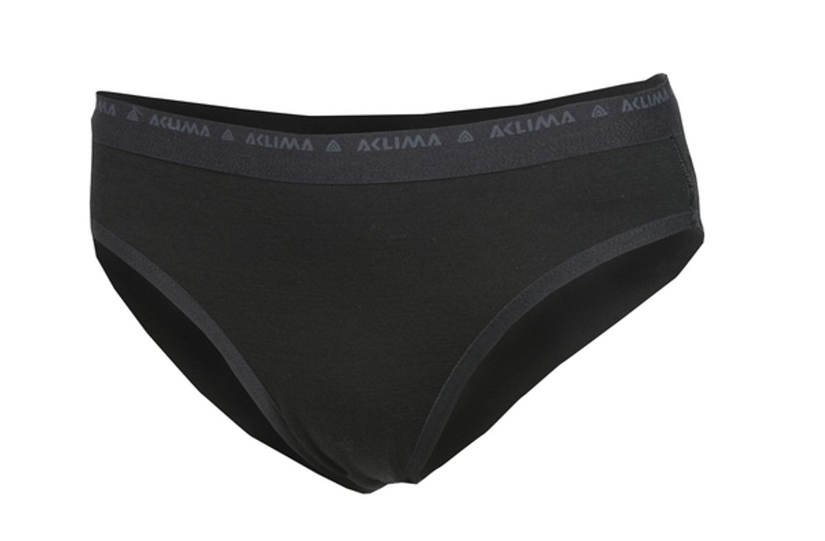 Aclima LightWool Briefs Woman - Jet Black - 36