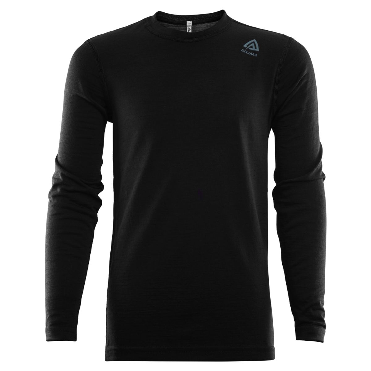 Aclima LightWool Crew Neck Shirt Junior - Jet Black - 130