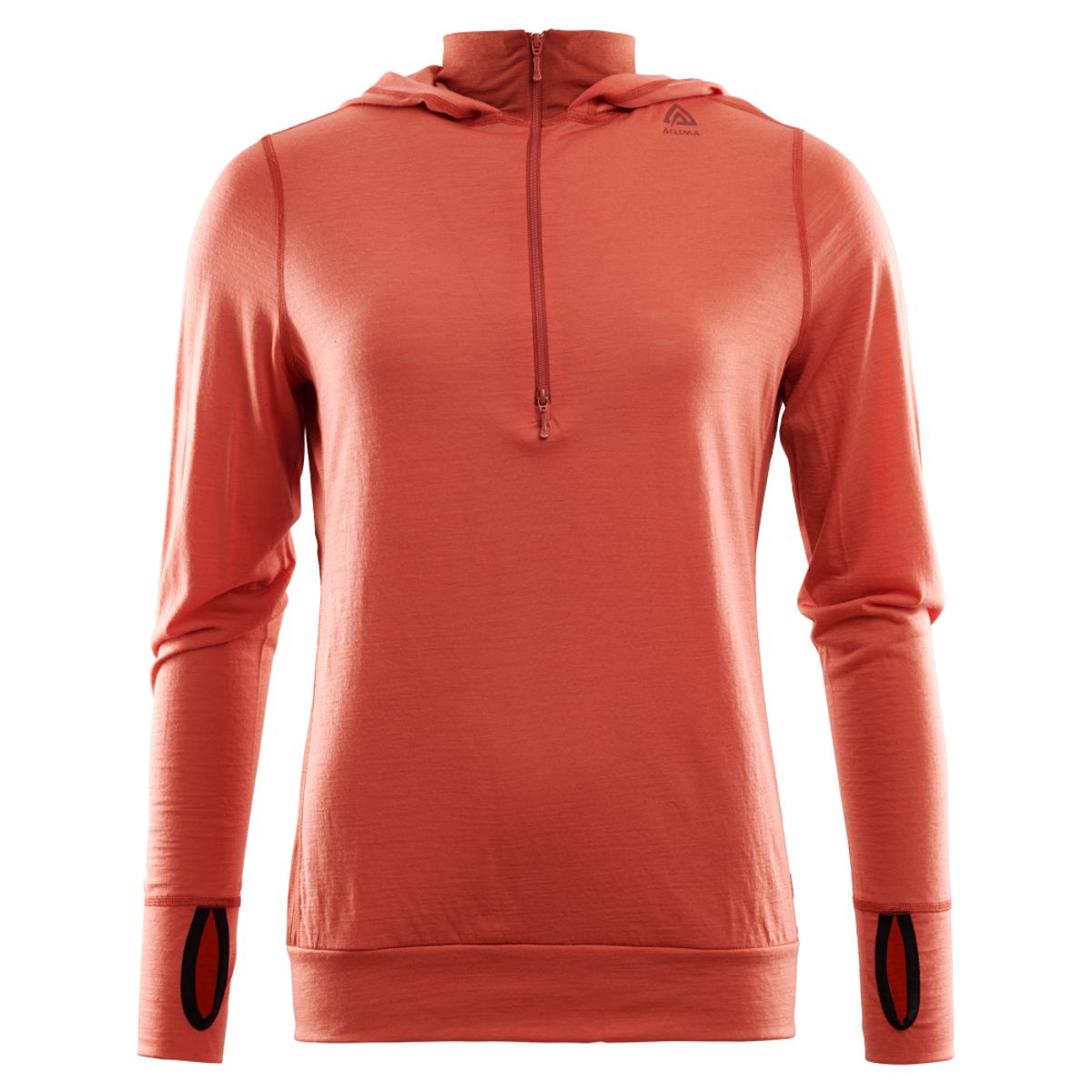 Aclima Lightwool Hoodie Woman Burnt Sienna / Red Ochre - L