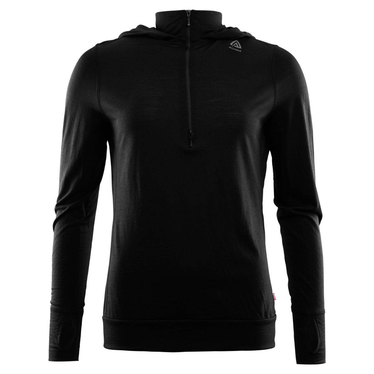 Aclima LightWool Hoodie Woman - Jet Black - XS