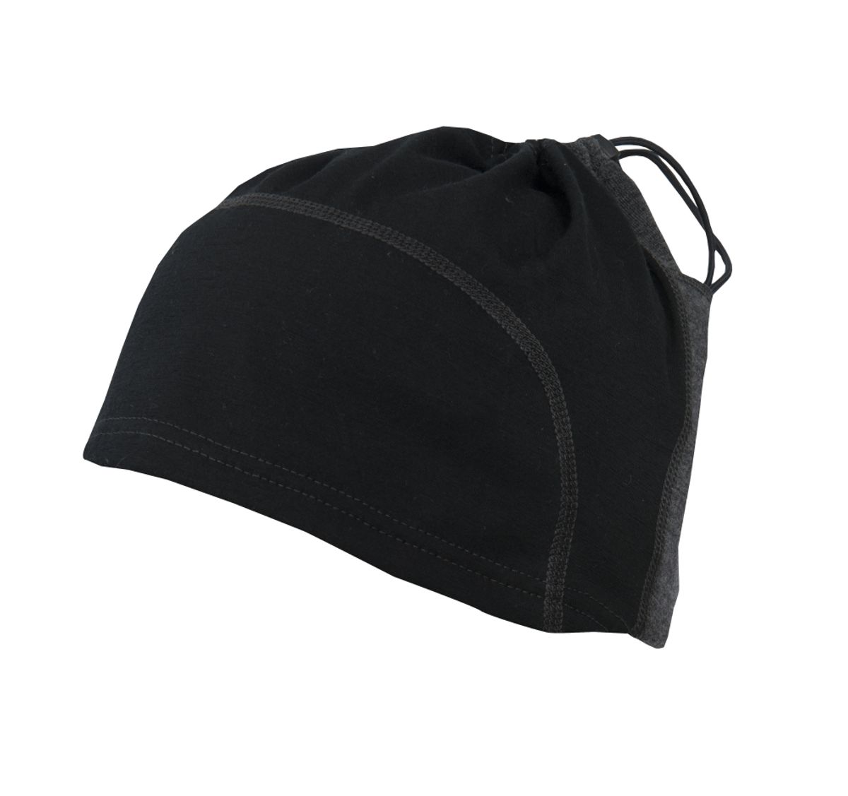 Aclima LightWool Multifunction Beanie - Jet Black/Marengo