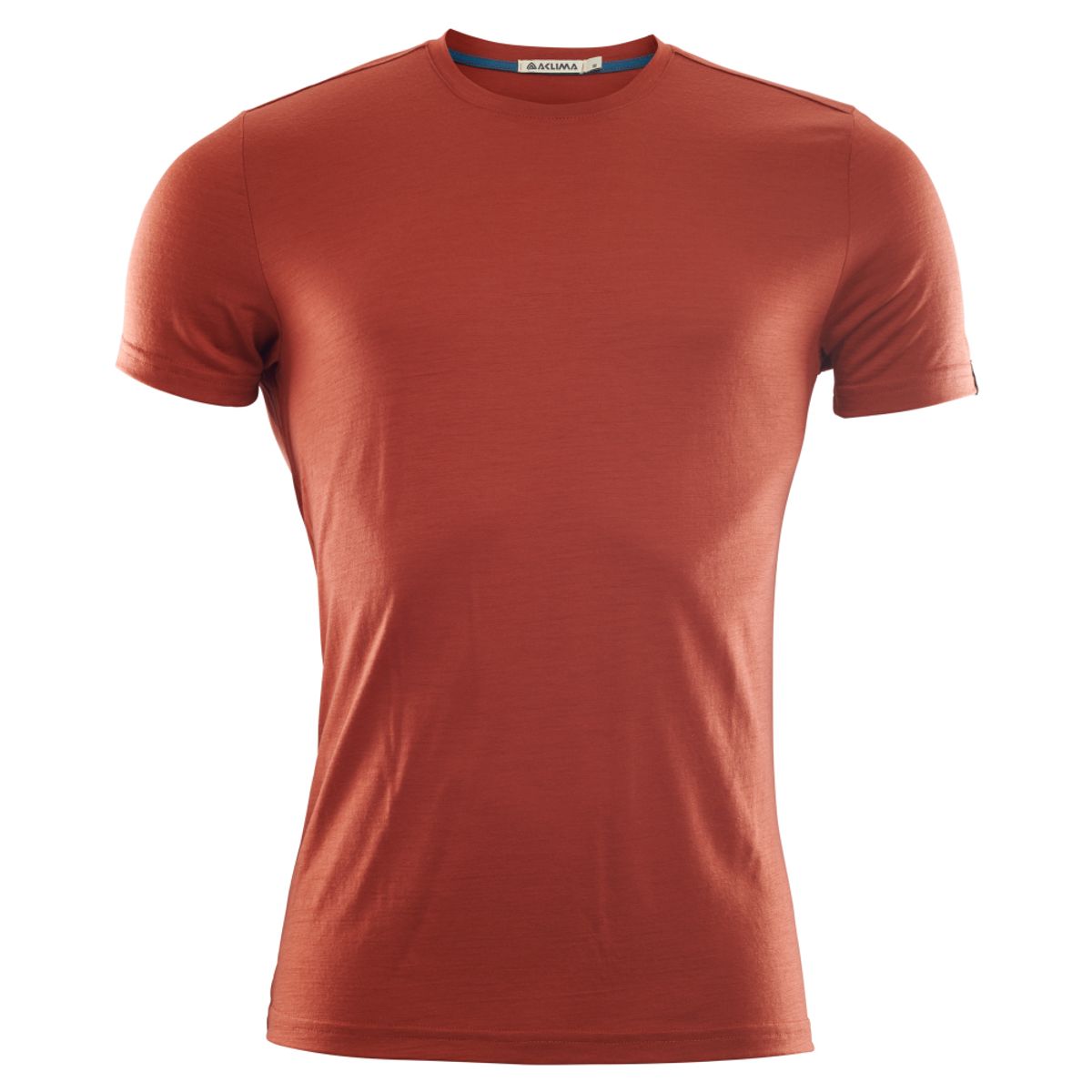 Aclima Lightwool T-shirt Round Neck Man - Red Ochre - XS