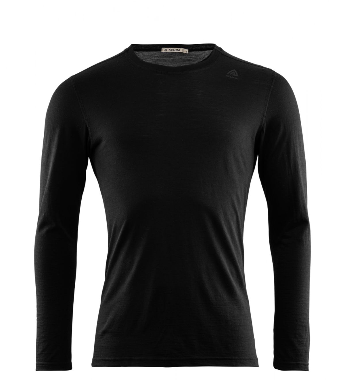 Aclima LightWool Undershirt LS Man - Jet Black - S