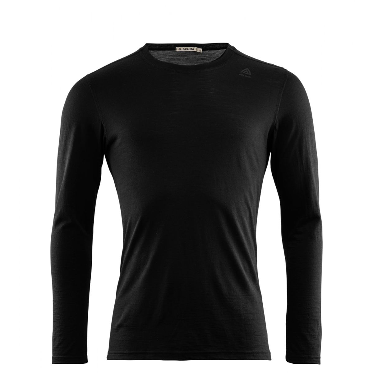 Aclima LightWool Undershirt LS Man - Jet Black - XS