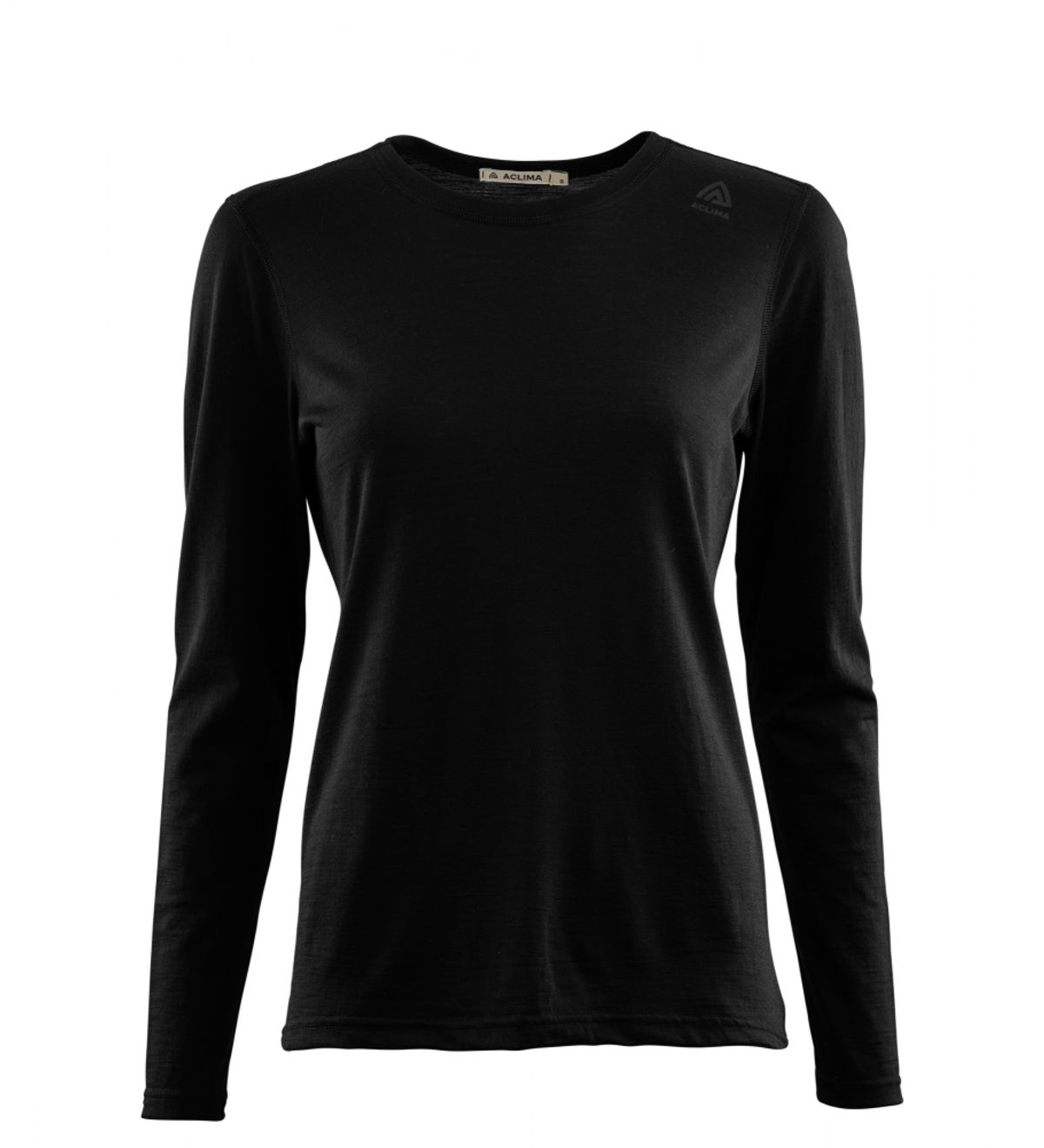 Aclima LightWool Undershirt LS Woman - Jet Black - L