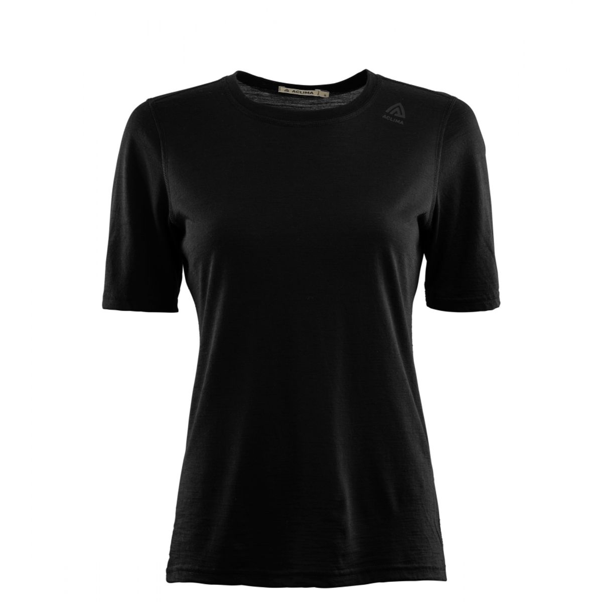 Aclima LightWool Undershirt Tee Woman - Jet Black - M