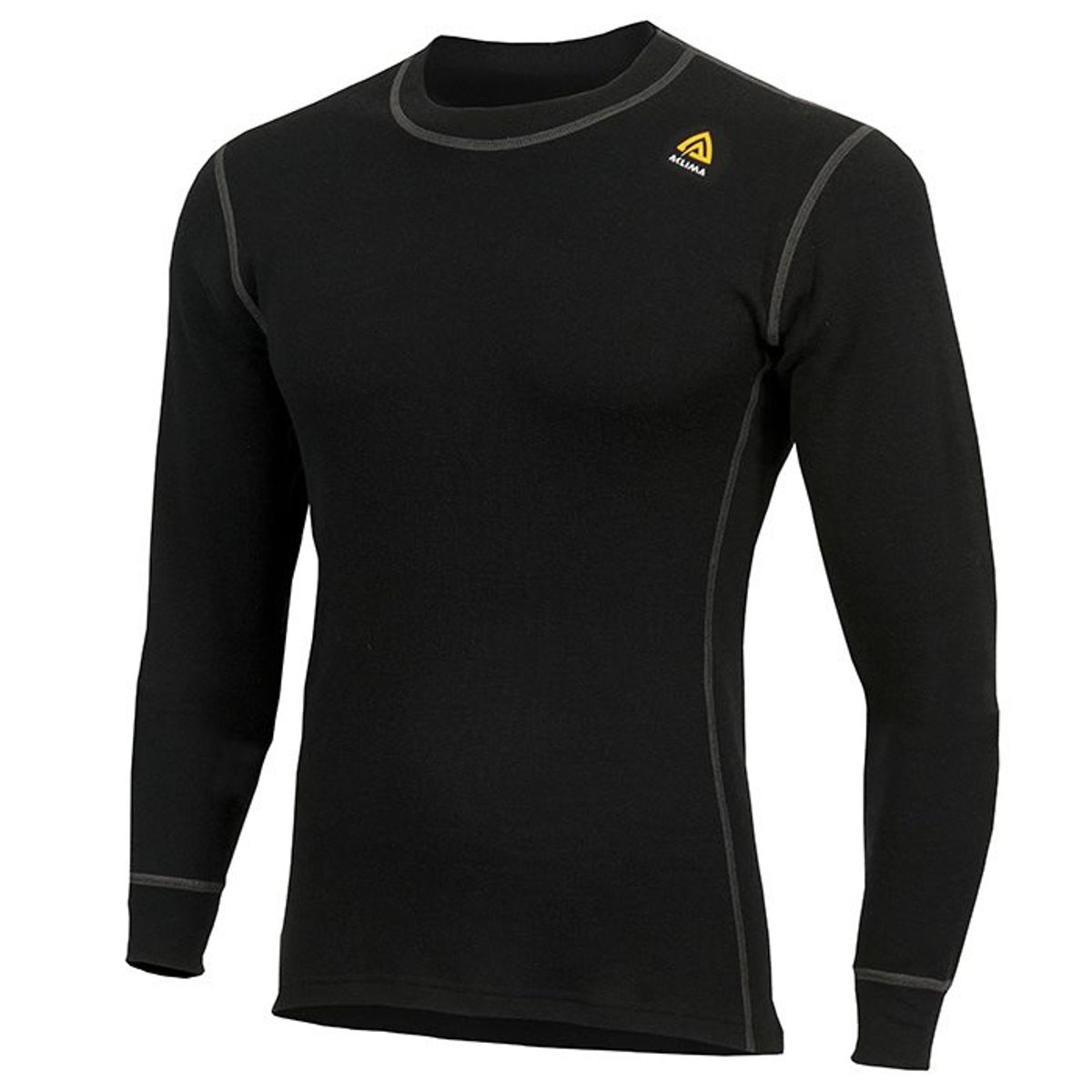 Aclima Warmwool Crew Neck Man, Sort-L - Undertøj