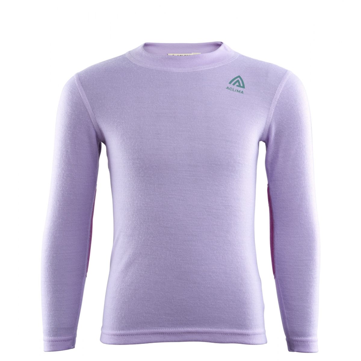 Aclima WarmWool Crew Neck Shirt Children - Purple Rose / Sunset Purple - 110