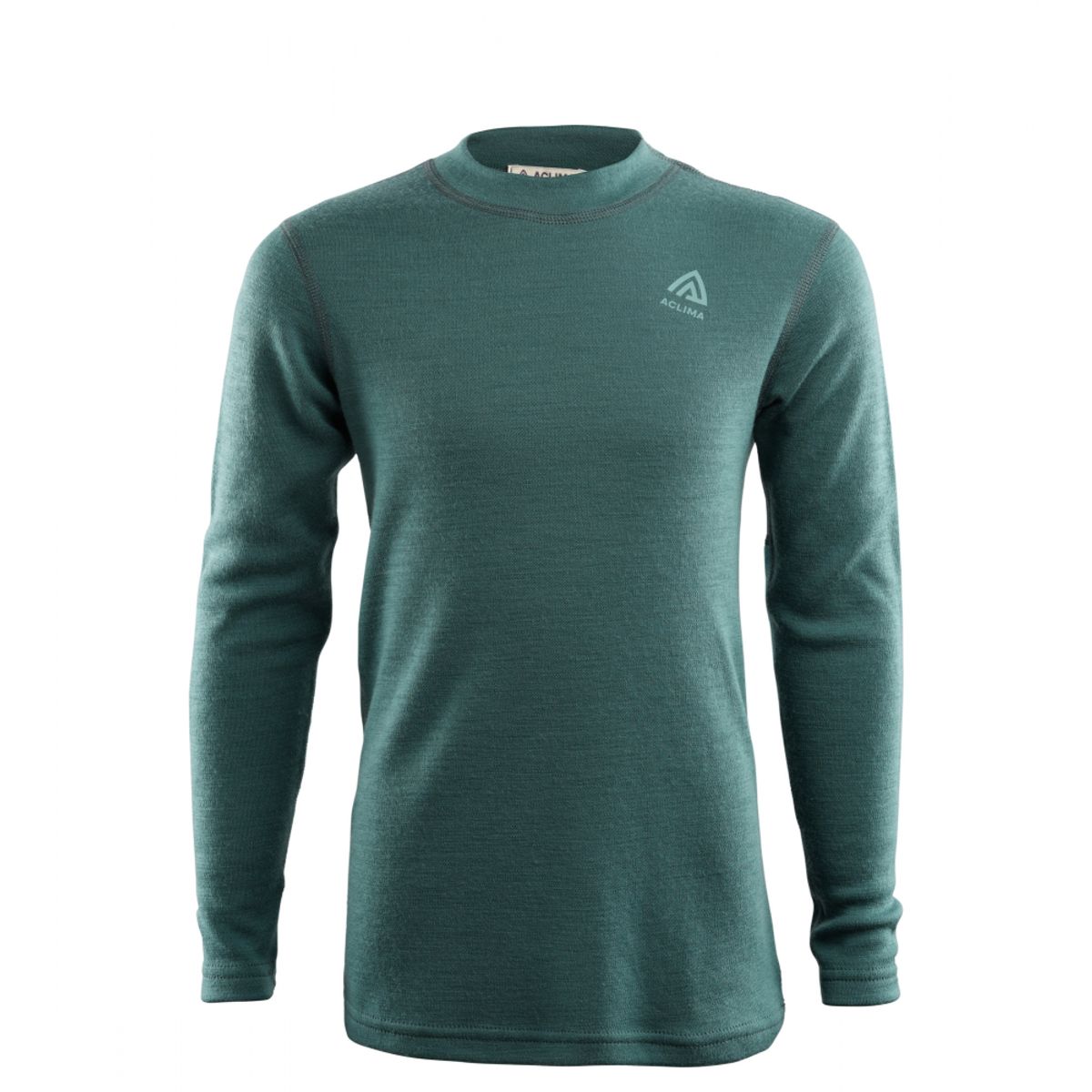 Aclima WarmWool Crew Neck Shirt Junior - North Atlantic / Reef Waters - 130