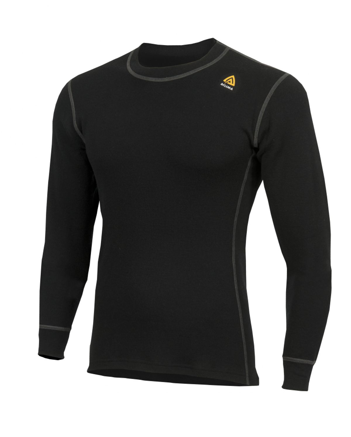 Aclima WarmWool Crew Neck Shirt Man - Jet Black - L