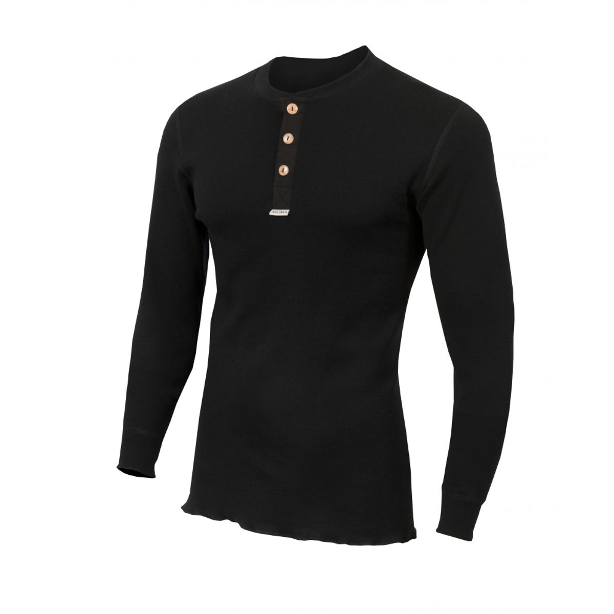 Aclima WarmWool Granddad Shirt Man - Jet Black - 30