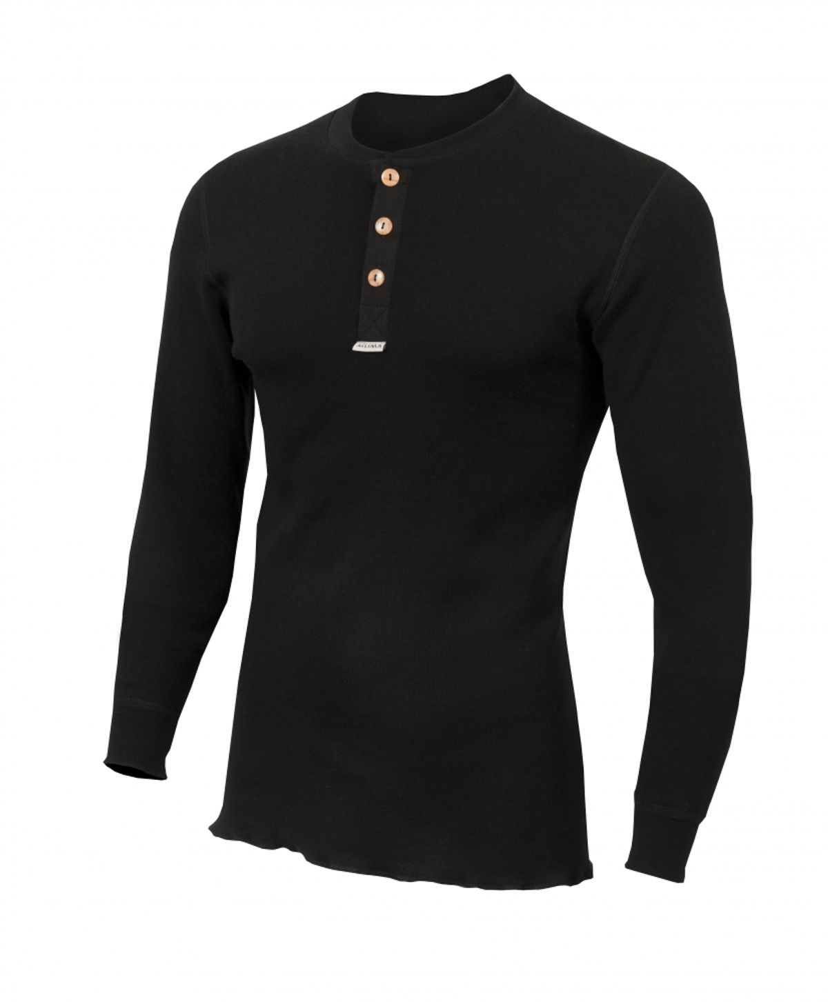 Aclima WarmWool Granddad Shirt Man - Jet Black - 34