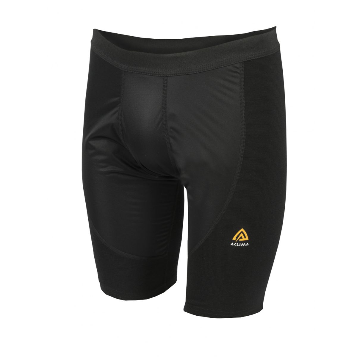 Aclima WarmWool Long Shorts w/Windstopper Man - Jet Black - XXS