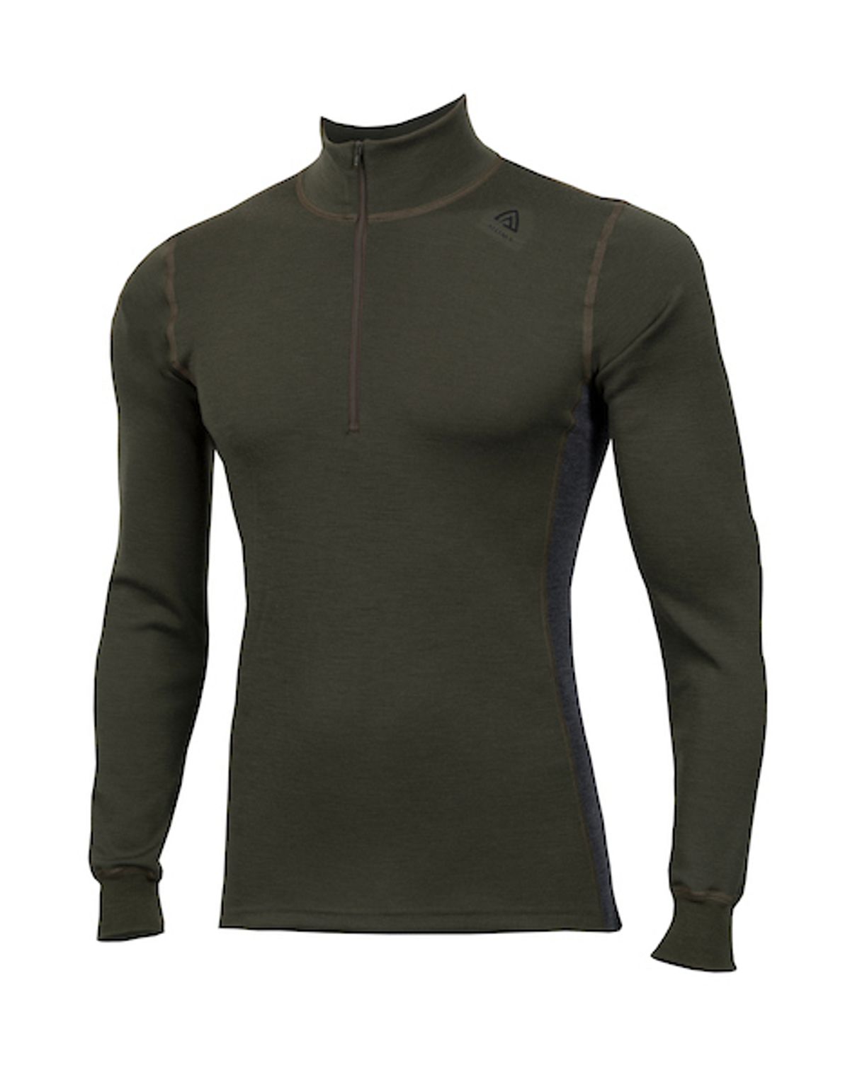 Aclima WarmWool Mock Neck Man - Olive Marengo - 30