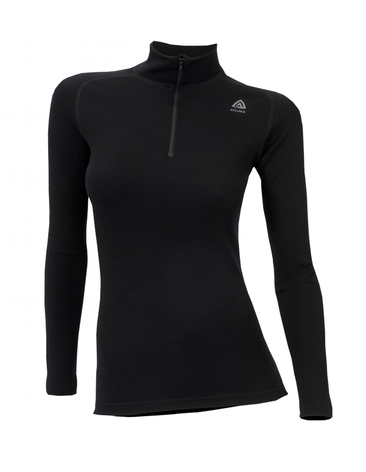 Aclima WarmWool Mock Neck Woman - Jet Black - 30