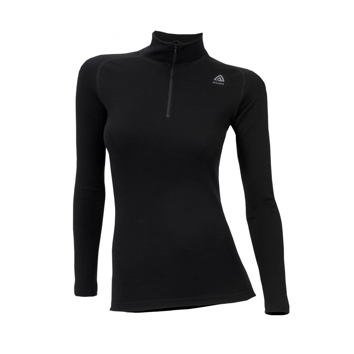 Aclima WarmWool Mock Neck Woman - Jet Black - 34