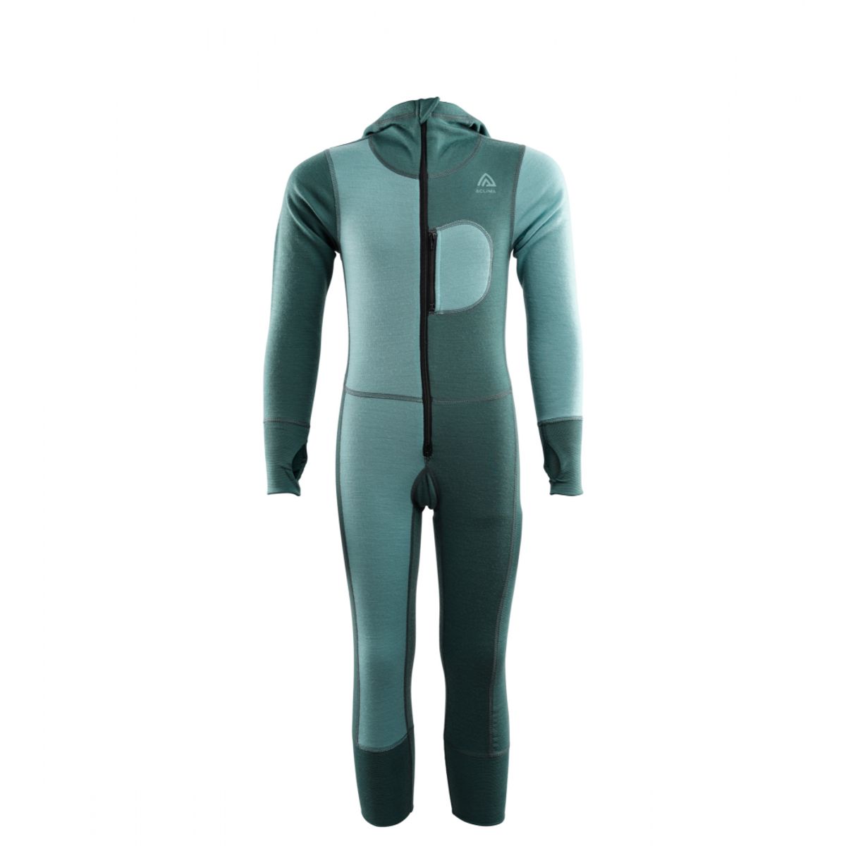 Aclima WarmWool Overall Children - North Atlantic / Reef Waters - 120