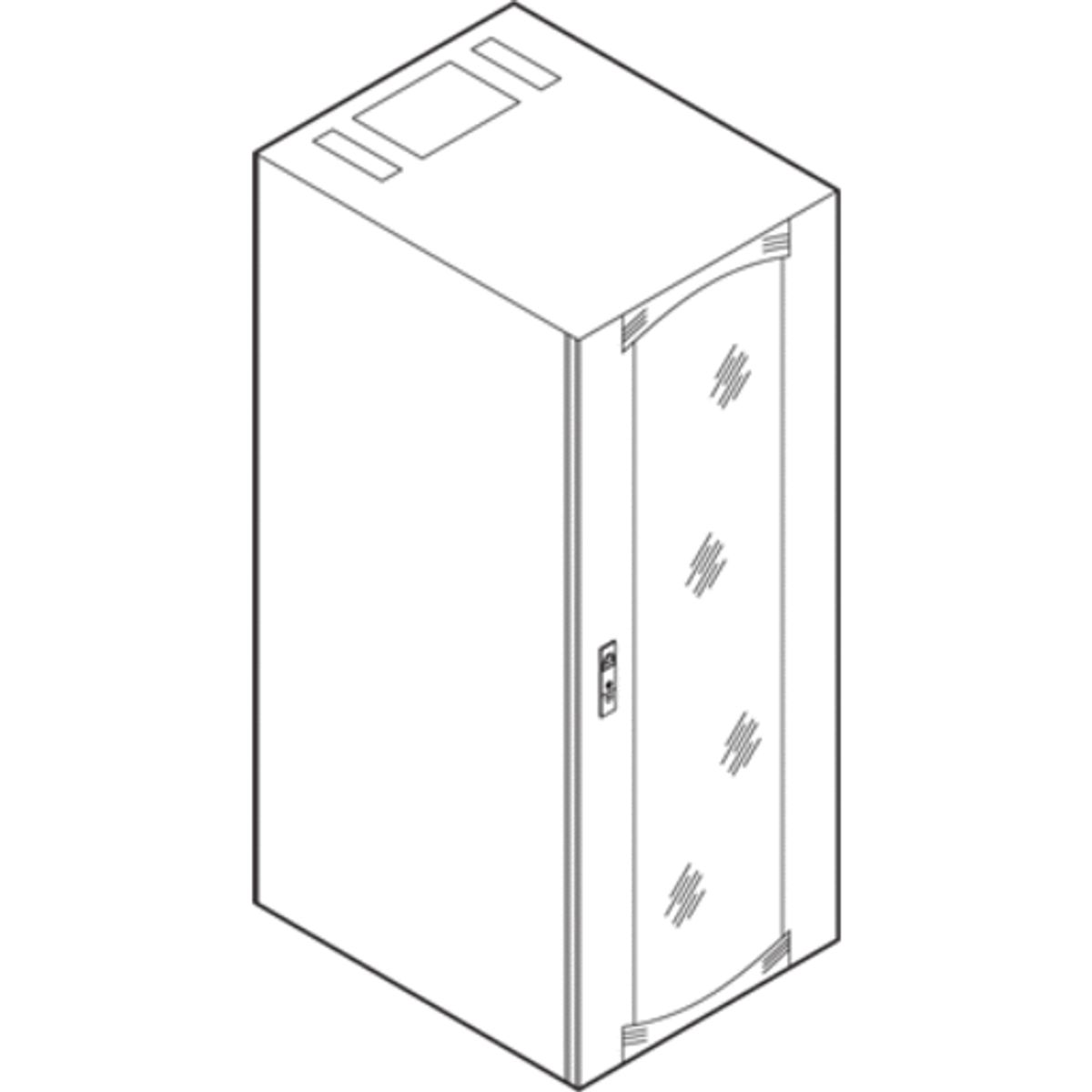 Actassi Serverrack 42HE 800x1000x2000 mm med glasdør