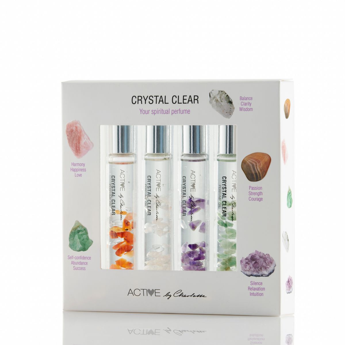 Active by Charlotte Crystal Clear Perfume Oil Set 4x10 ml.